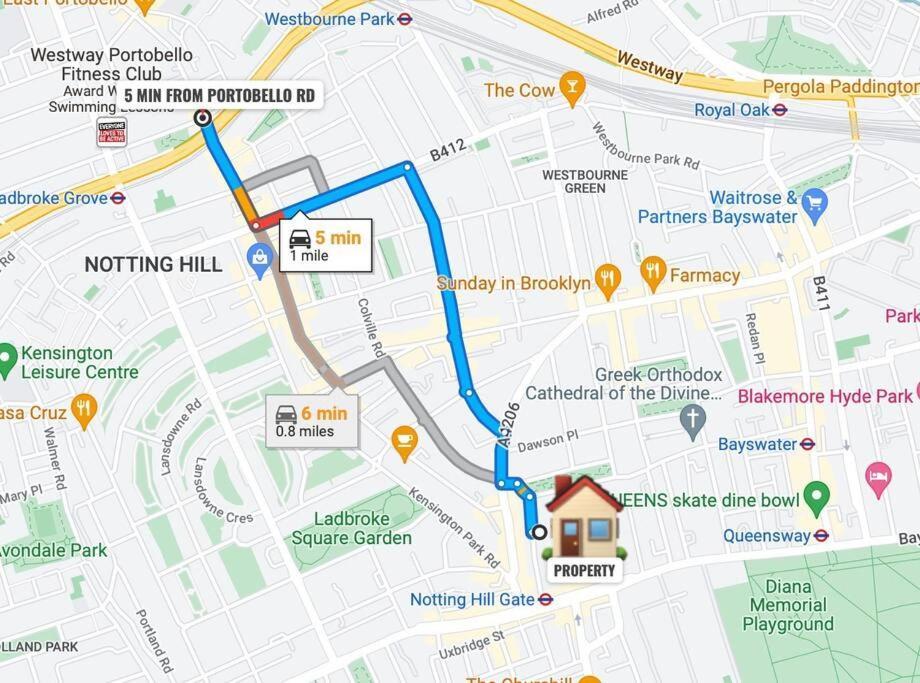 Central Apartment In The Heart Of Notting Hill London Eksteriør billede