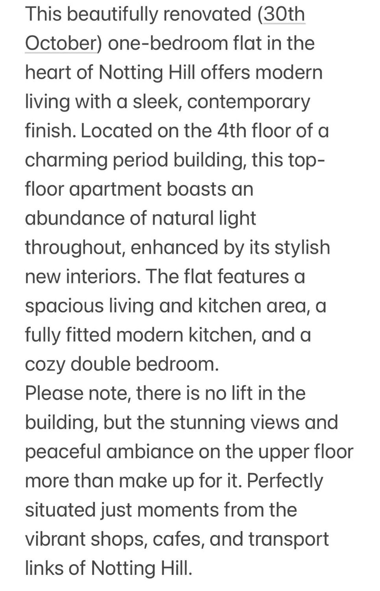 Central Apartment In The Heart Of Notting Hill London Eksteriør billede